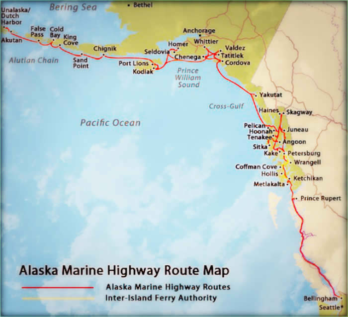 Viking Travel Inc. / AlaskaFerry.com | Petersburg, Alaska | Ship Position Tracking and Alaska Maps